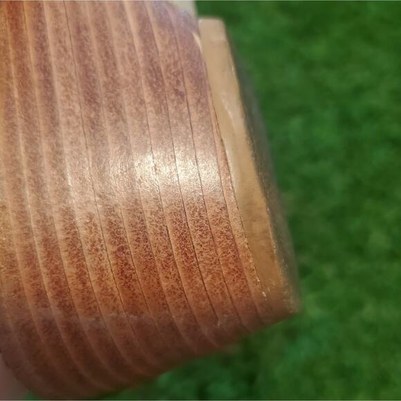 Jack Rogers Women's Silver Grey Wedge Sandals Sz 8 FLAWS - Picture 9 of 14